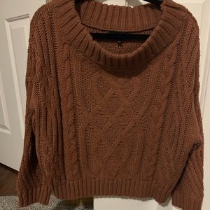 Aakaa mid length off shoulder sweater